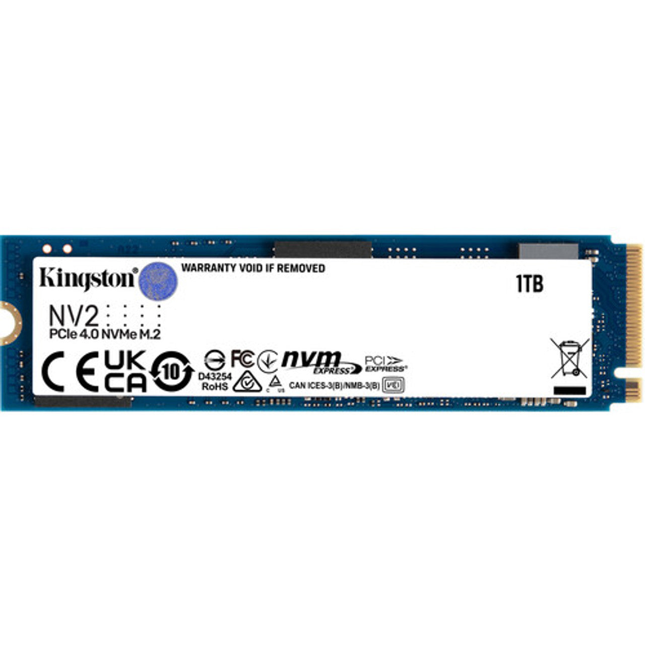 Disco Interno SSD KINGSTON NV2 1TB M.2 NVMe PCIe 4.0 3500MB/s