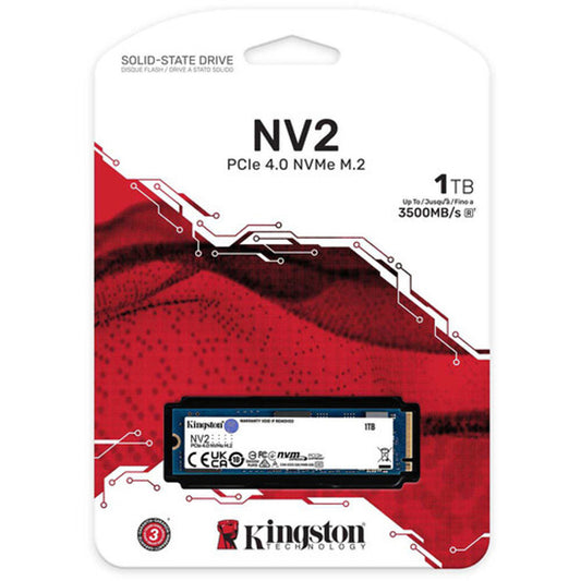 Disco Interno SSD KINGSTON NV2 1TB M.2 NVMe PCIe 4.0 3500MB/s