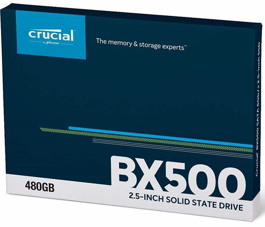 Disco Interno SSD CRUCIAL BX500 480GB 2.5" SATA 3.0 550MB/s