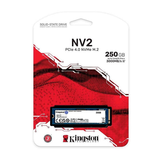 Disco Interno SSD KINGSTON NV2 250GB M.2 NVMe PCIe 4.0 3000MB/s